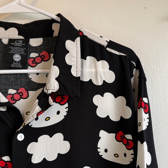 Hello Kitty Black and White Button Down Shirt - Picture 4 of 9